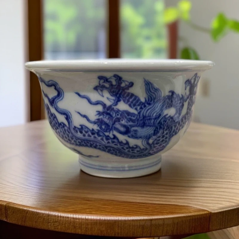 【小乔赏瓷】 景德镇手绘青花望月怀古霸王龙压手杯wyhg160.