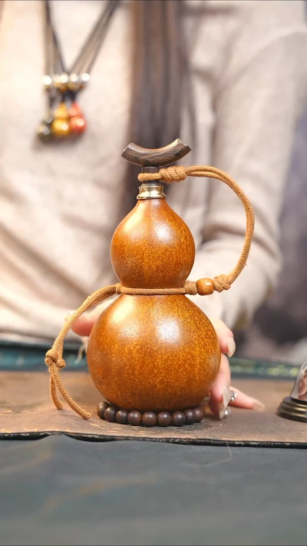 【闪购商品】XU128大漆酒葫芦不包手串及旋转底座