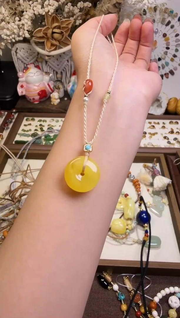 水晶摆件未镶嵌项链