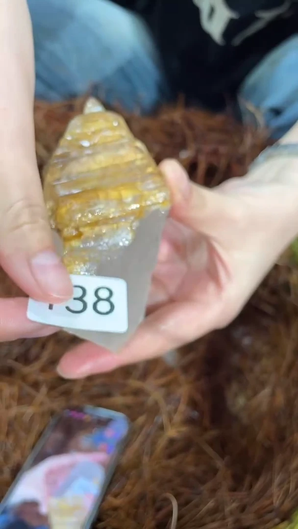 未镶嵌珠宝半成品水晶黄泥骸骨-138