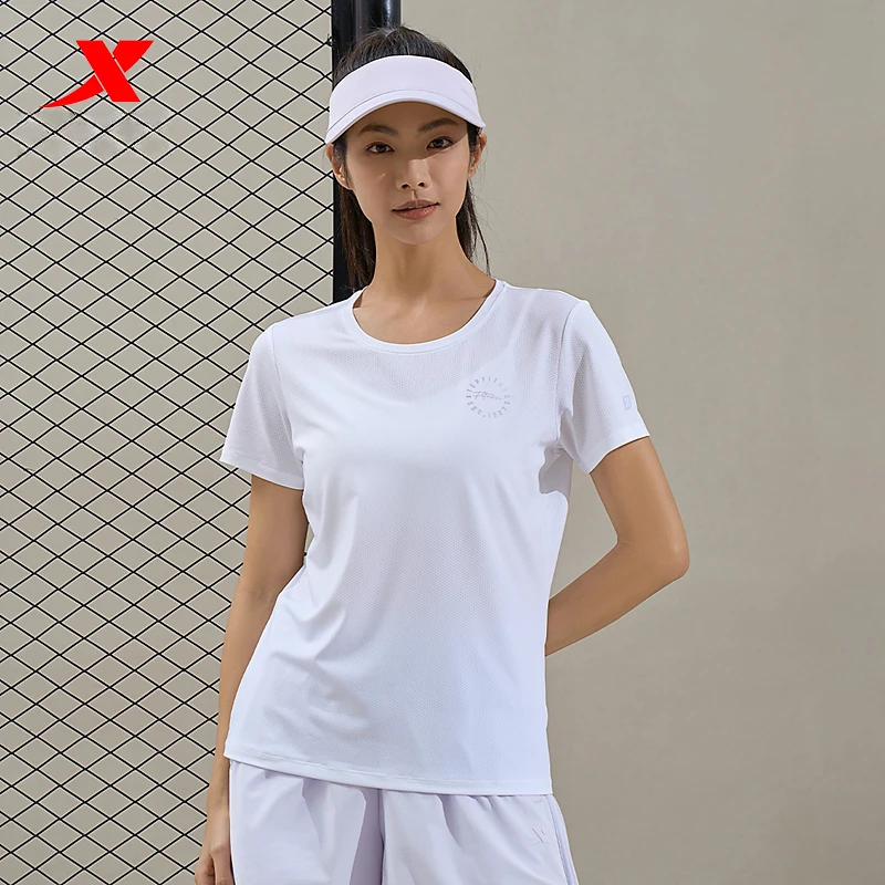 XTEP/特步短袖针织衫女2025夏新款速干修身透气凉感 876228010201