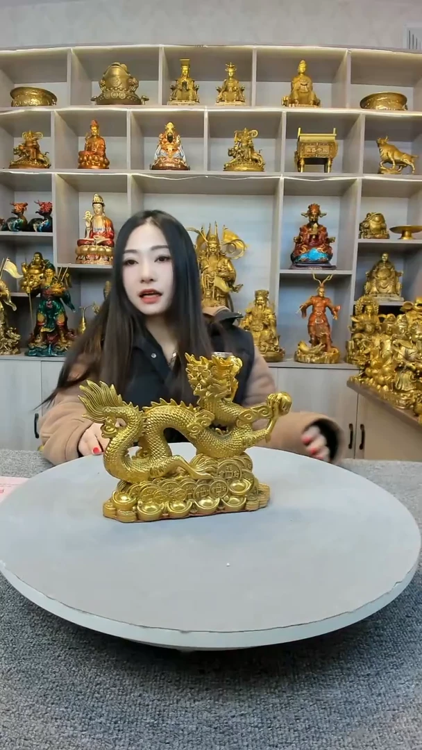 【闪购商品】琉璃手工艺品龙摆件