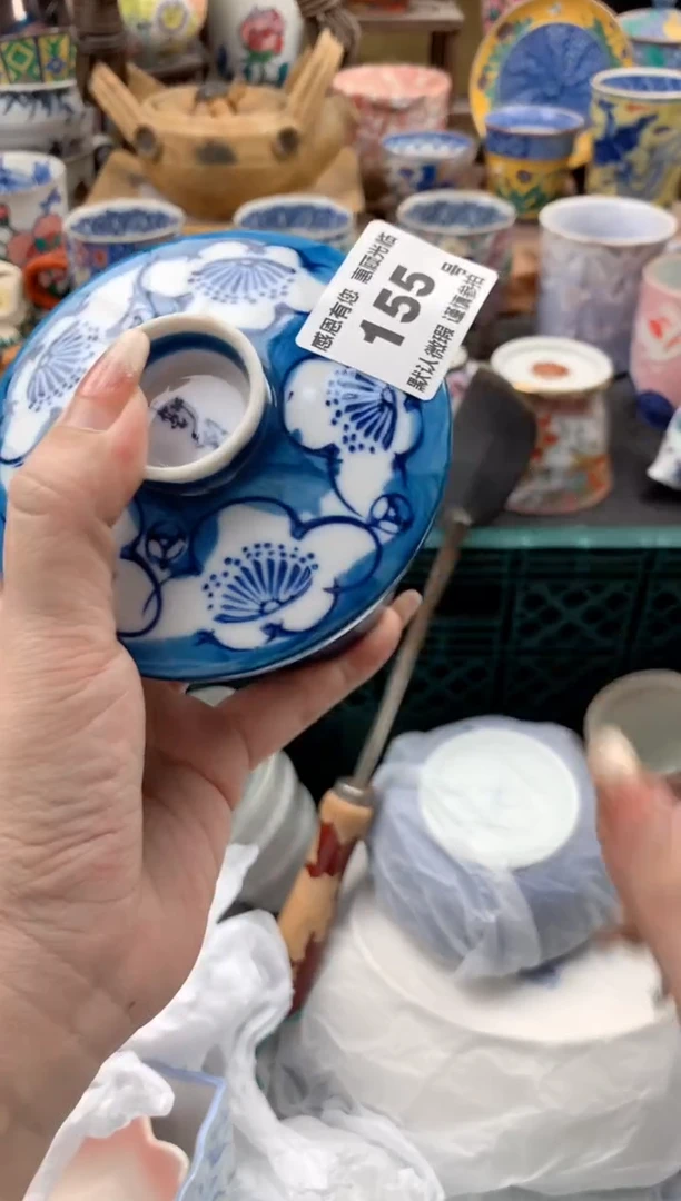 瓷片小*雀155号九姑娘工艺品瓷器