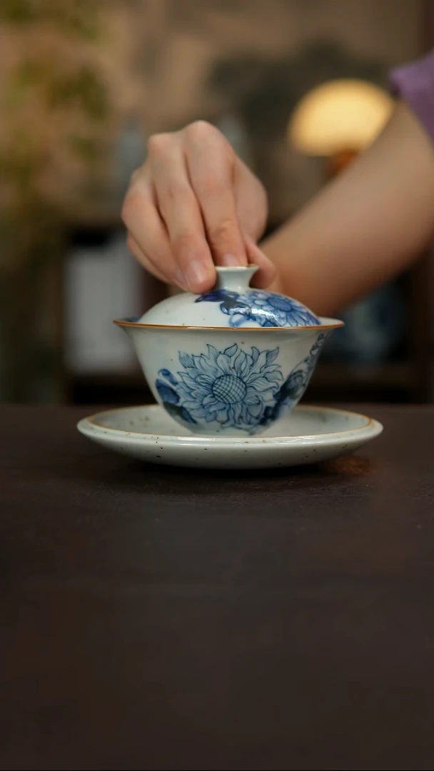 杯景德镇陶瓷杯碗柴烧多人