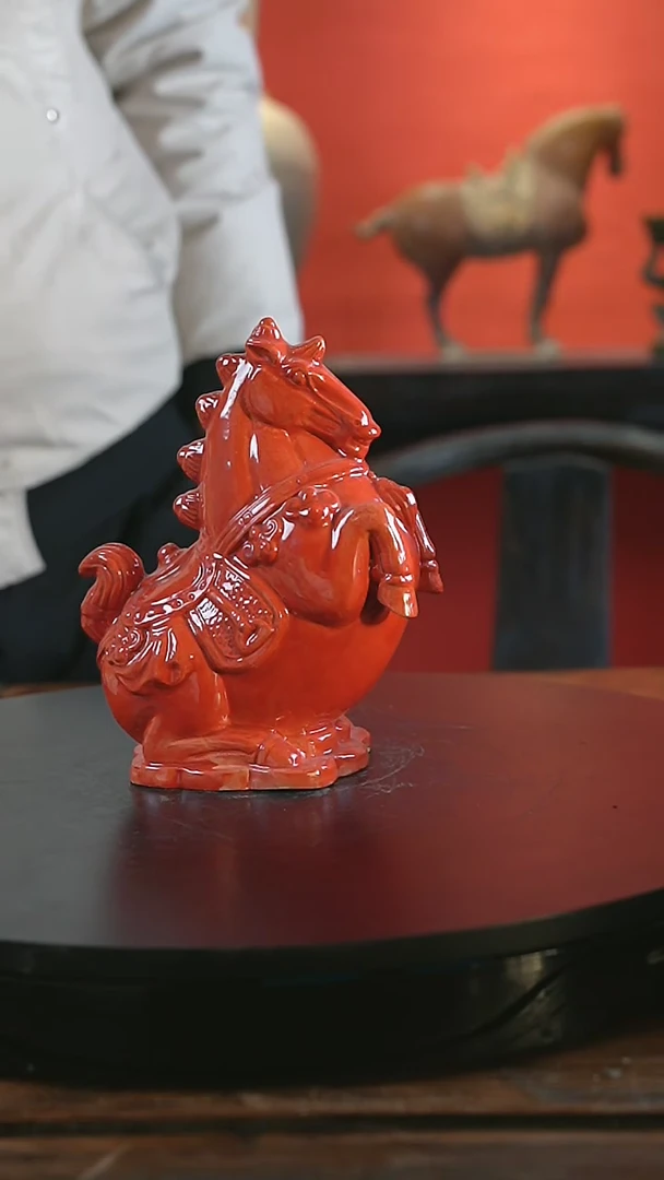 【闪购商品】陶瓷唐三彩立马有财