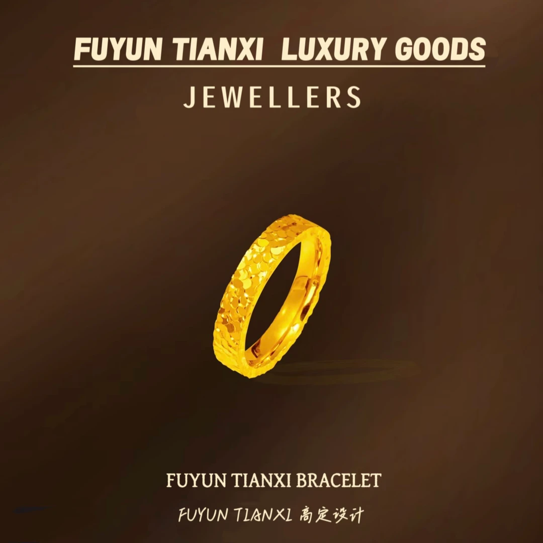 福韵天玺 铜合金戒指 FUYUN TIANXI 碎冰冰戒指气质轻奢手工