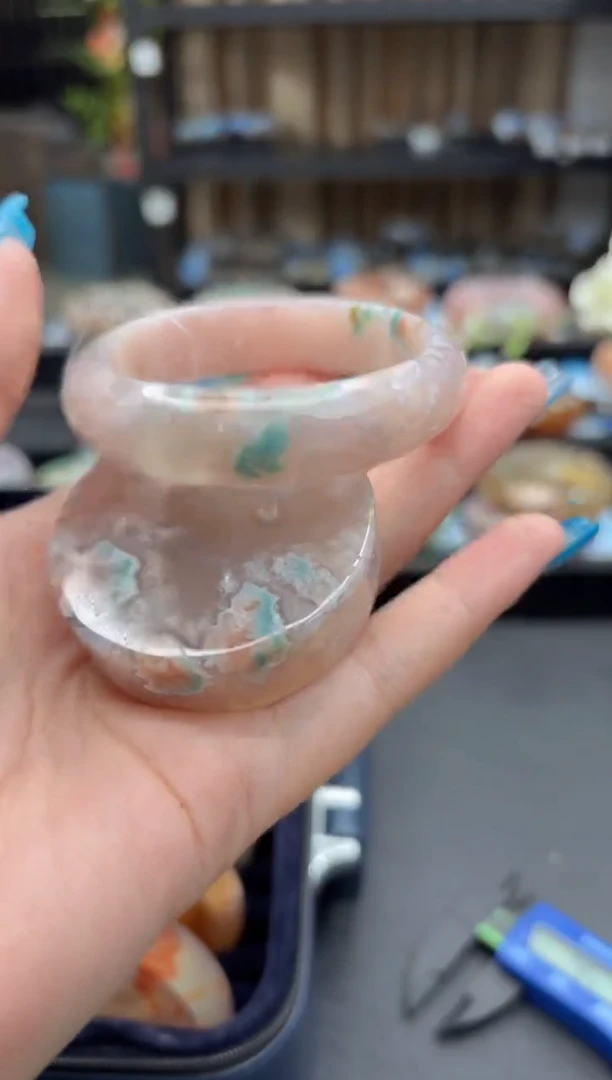 未镶嵌手镯石英质玉779(54圈赠送镯心)