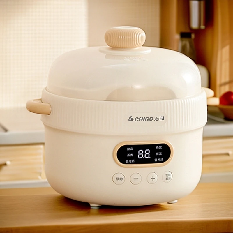 Chigo/志高电炖锅炖盅隔水炖家用全自动煲汤煮粥锅燕窝辅食陶瓷锅