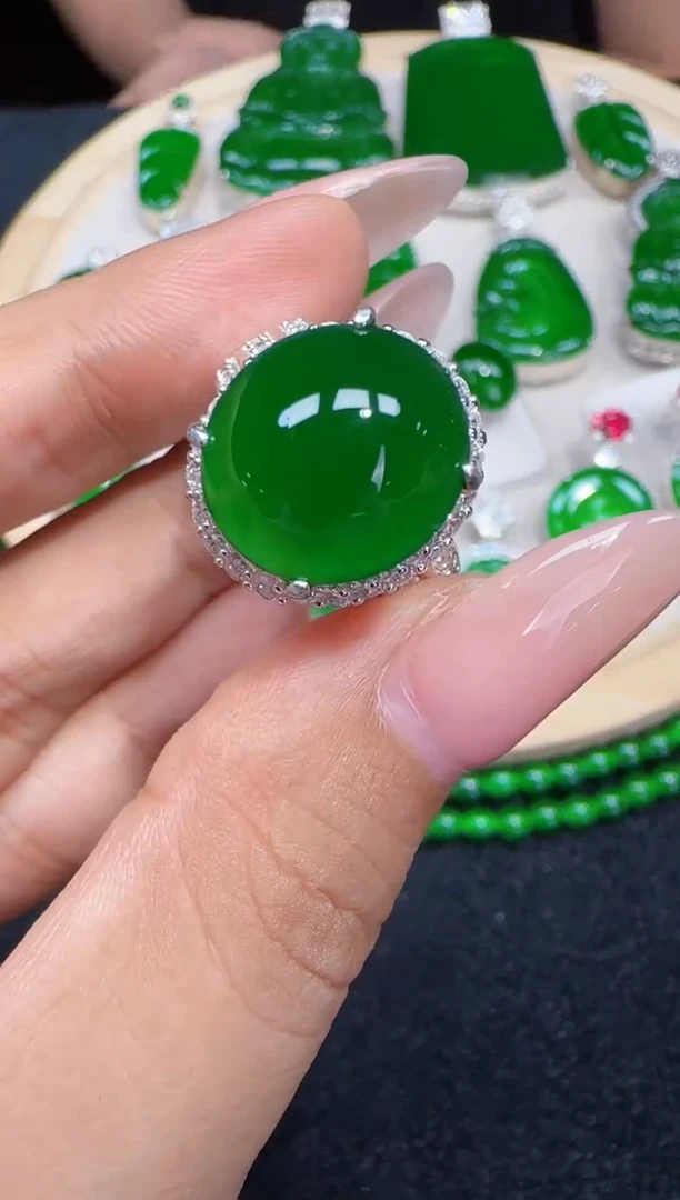 未镶嵌定制翡翠翡翠戒指207