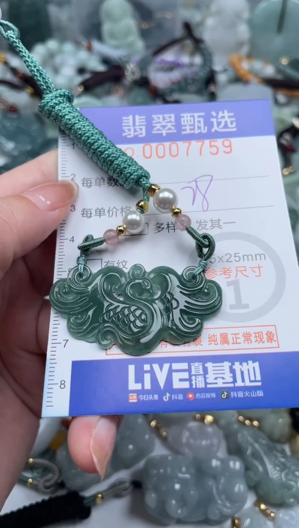 翡翠未镶嵌颈饰00..7759
