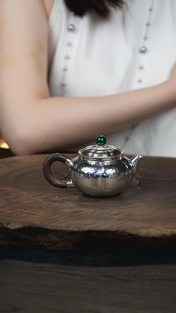 新品手工南瓜银壶