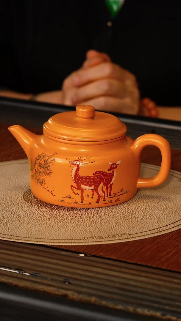 茶壶紫砂宜兴紫砂ZXJ 琥珀金砂 德钟 280cc