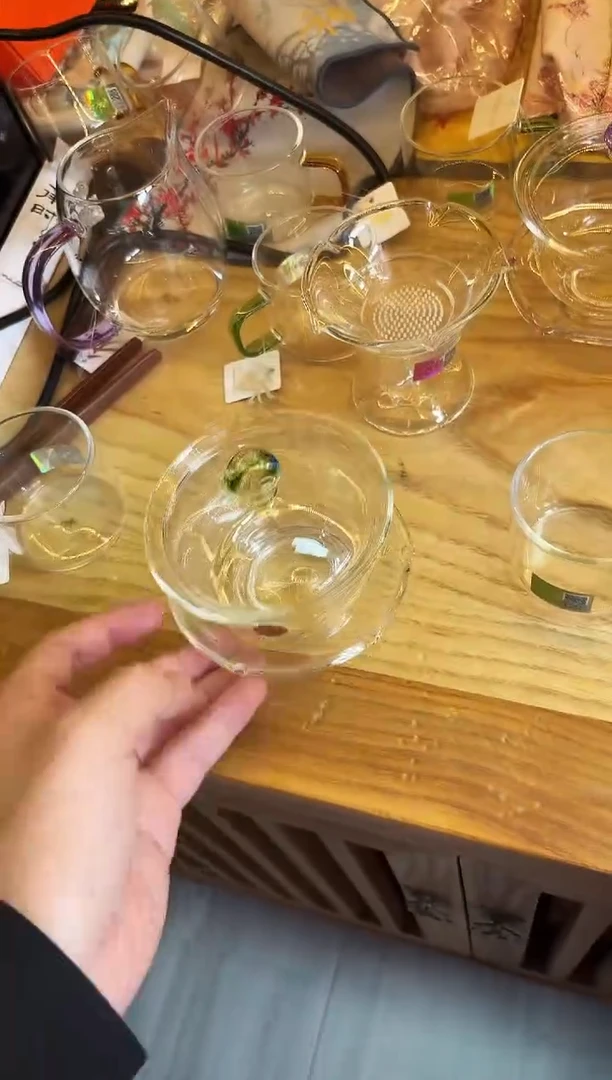 小*禾器/禅语盖碗/浅紫