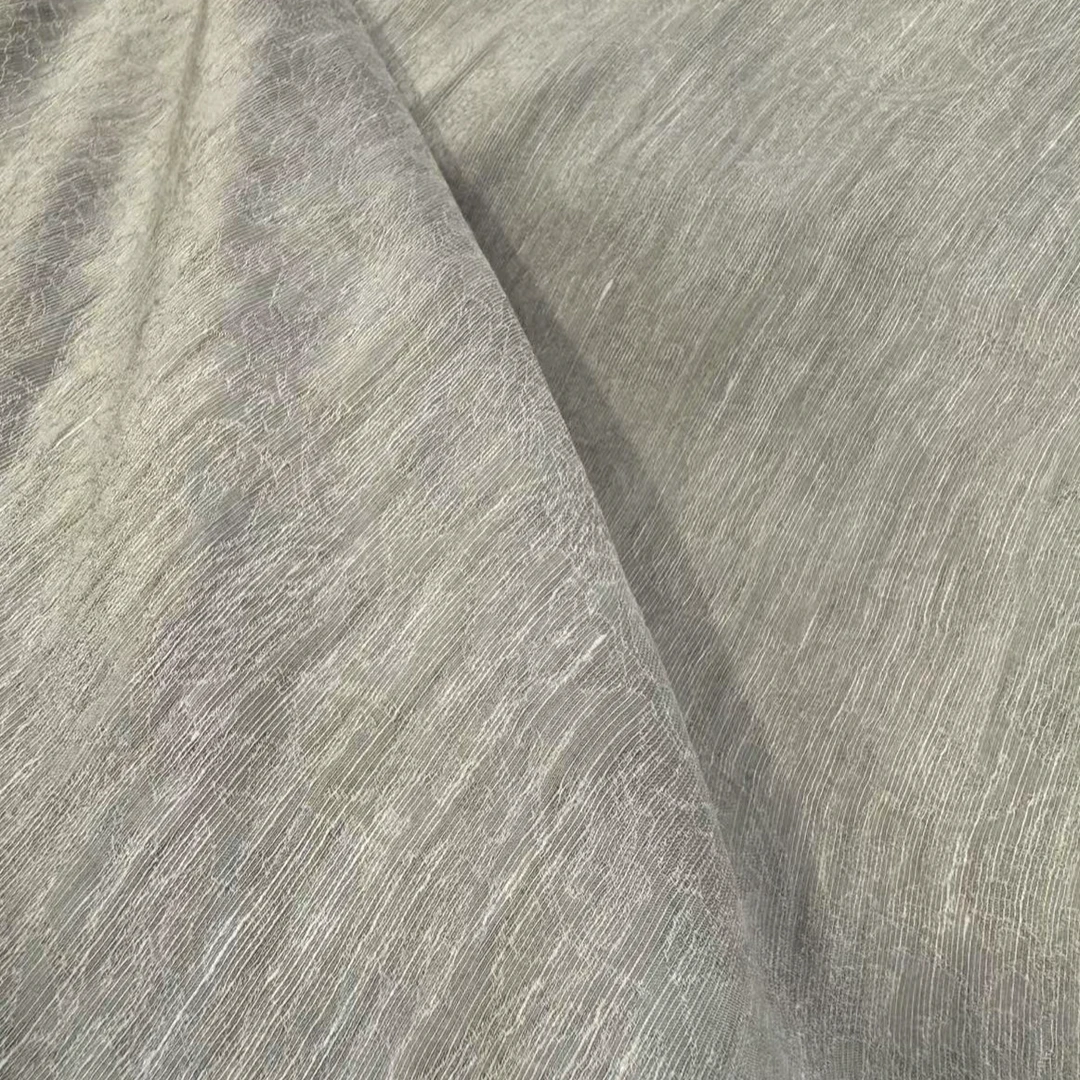 （喜物定制炒色丝麻）13/桑蚕丝高品质丝麻面料