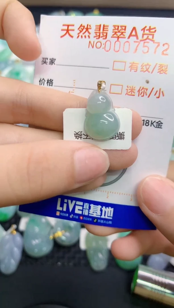 翡翠18K金镶嵌颈饰867867867867