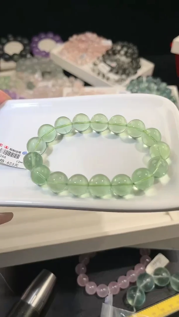 手链未镶嵌萤石多样性发一Q72绿萤石12mm