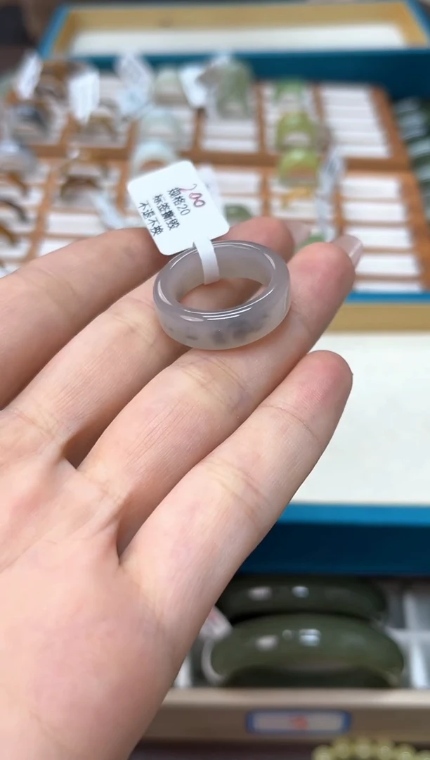 和田玉手镯未镶嵌和田玉戒圈 粉丝专享 福利款