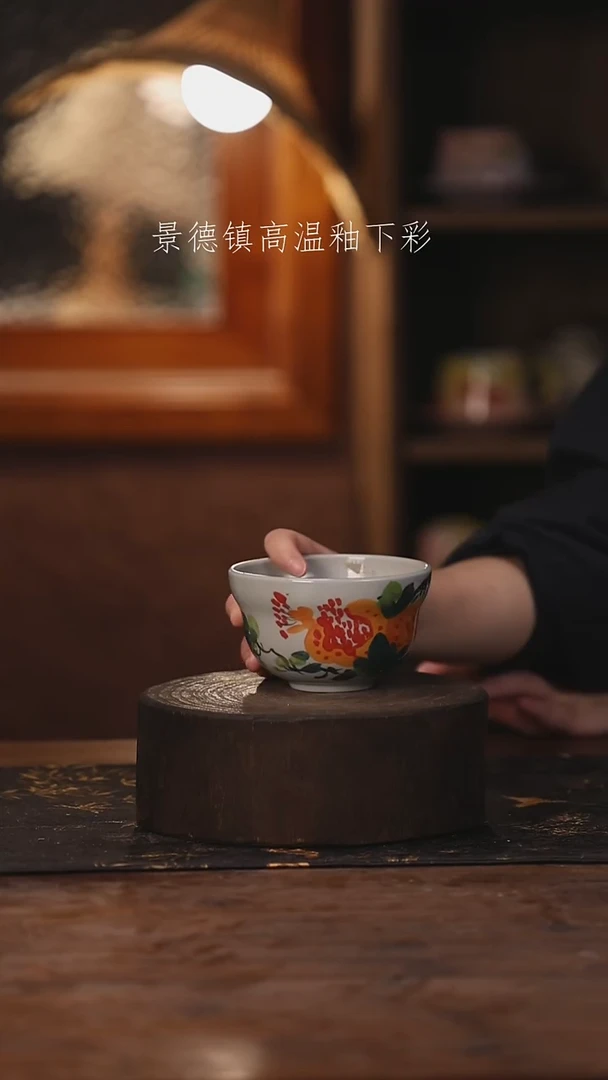 陶瓷景德镇高温釉下手绘陶瓷129