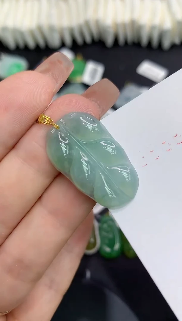 吊坠(不含链)18K金镶嵌翡翠111111111111