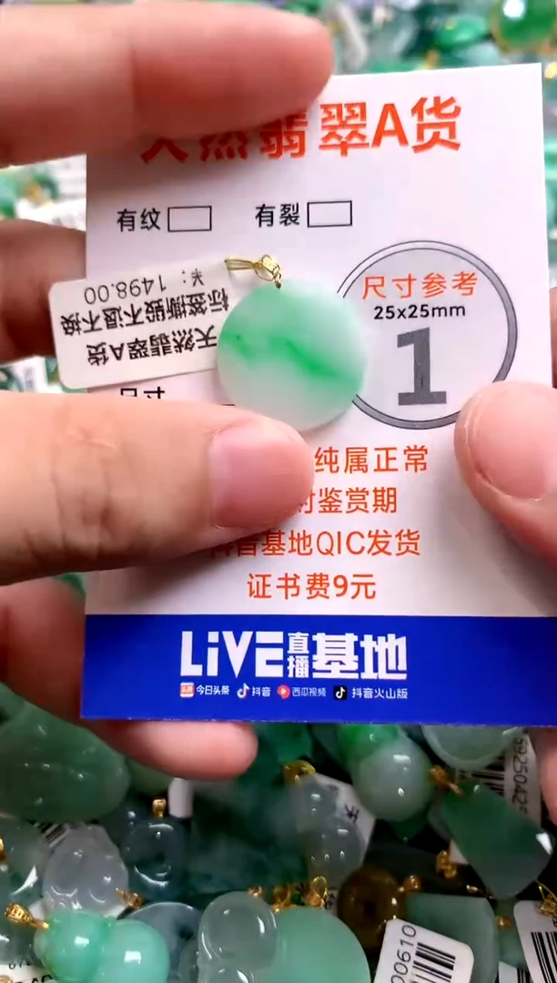颈饰18K金镶嵌翡翠0013422799