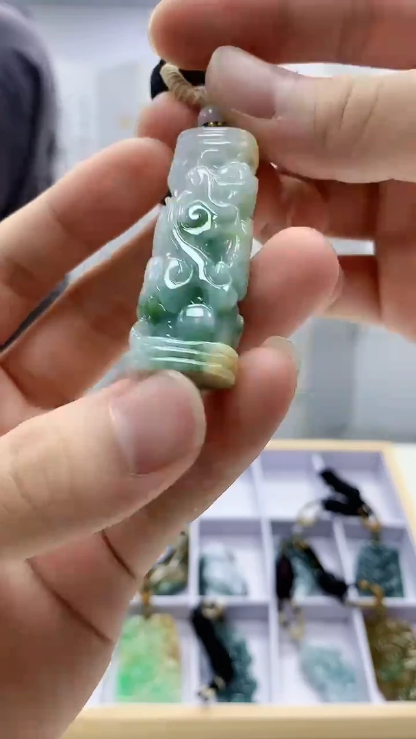 定制翡翠未镶嵌4898bb-毛货挂件93