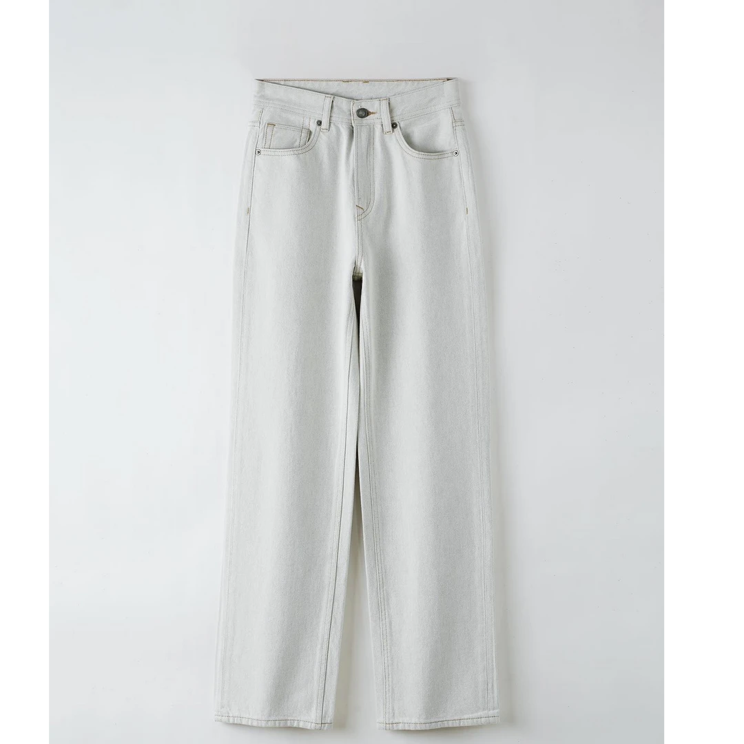 水泥灰把恩风直筒裤女阔腿裤代表显高显瘦春季垂感休闲裤春夏秋季