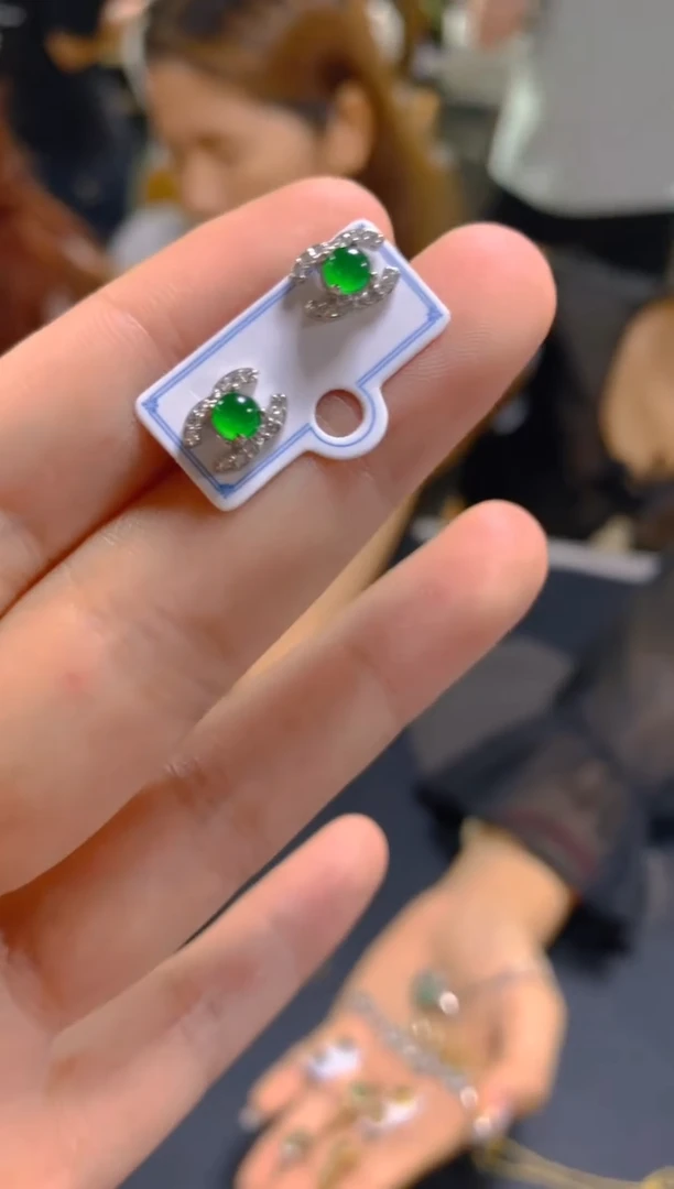翡翠未镶嵌耳饰0800250856多样性发一
