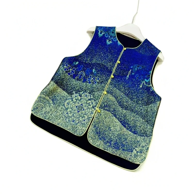 2025新款敦煌丝路幻彩宋锦马甲苏大美F25114