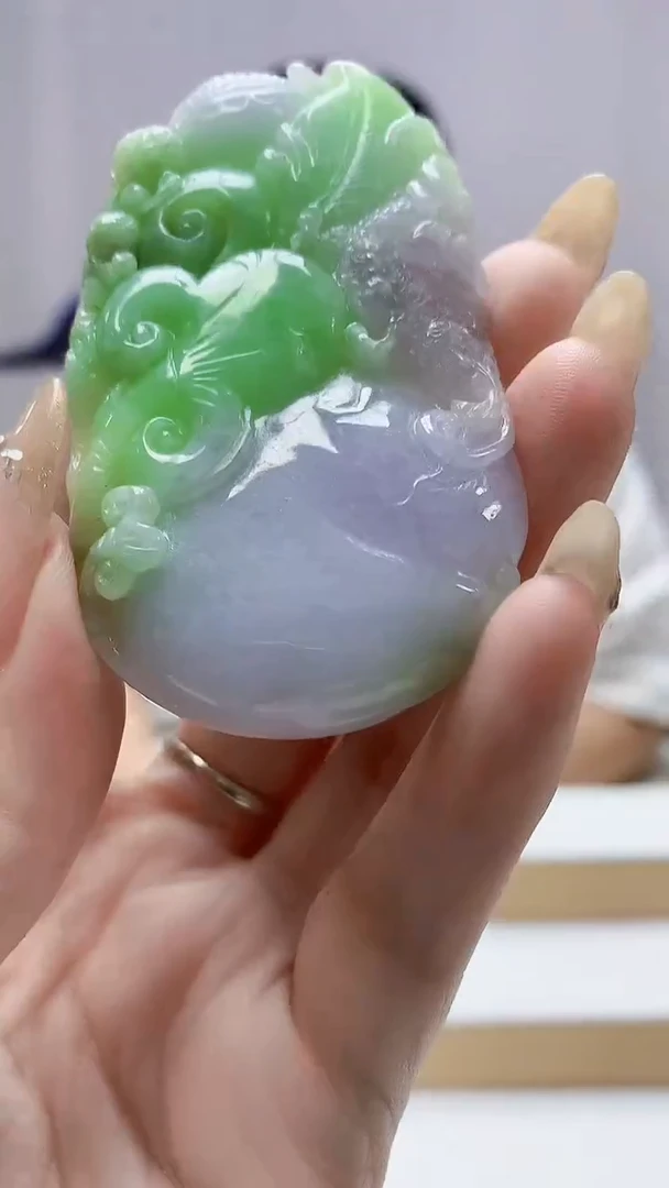 未镶嵌定制翡翠4917DD-毛货挂件灵猴献瑞91