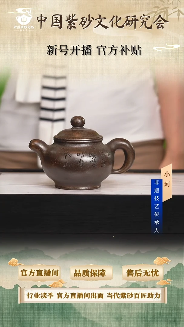 茶壶紫砂陶茶文化储           天青柴烧300cc左右