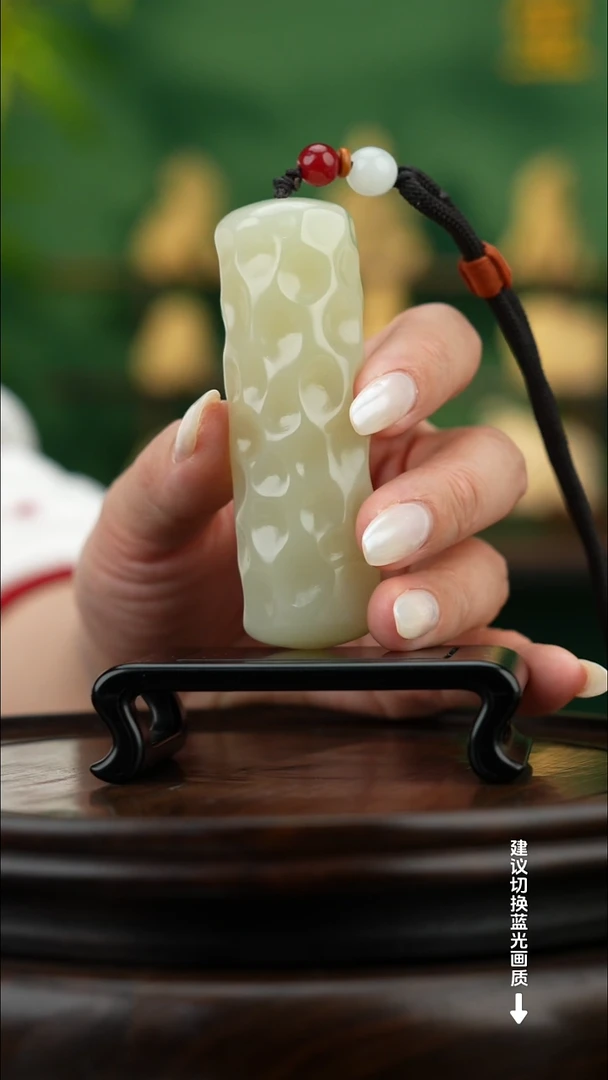 玉【锤纹】天然玉石手把件