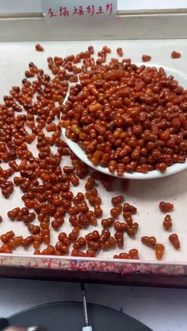 【闪购商品】翡翠颈饰未镶嵌w921红翡葫芦9*6mm*20颗