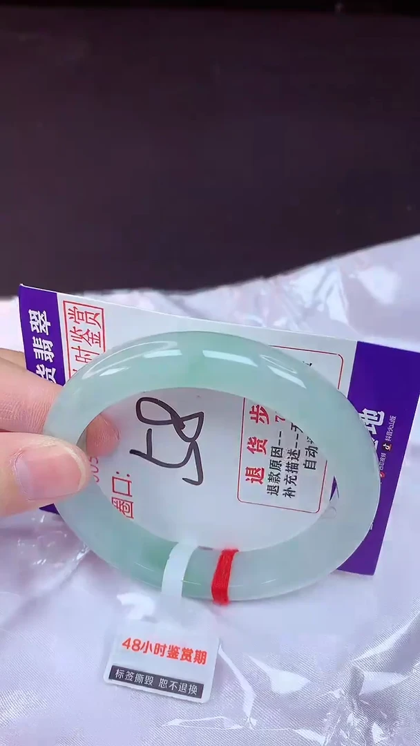 未镶嵌手镯翡翠58（48小时鉴赏期 ）