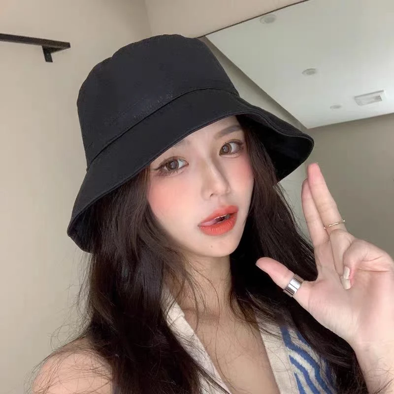 时尚潮流渔夫帽女显脸小防晒遮阳帽子19103(C12后)