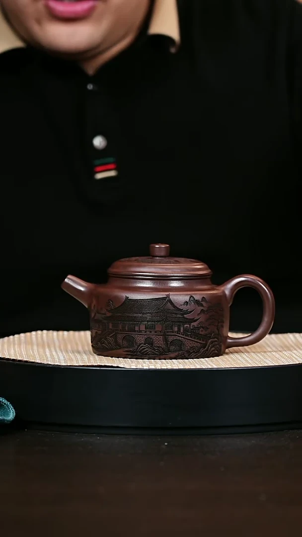 茶壶紫砂德钟 石红