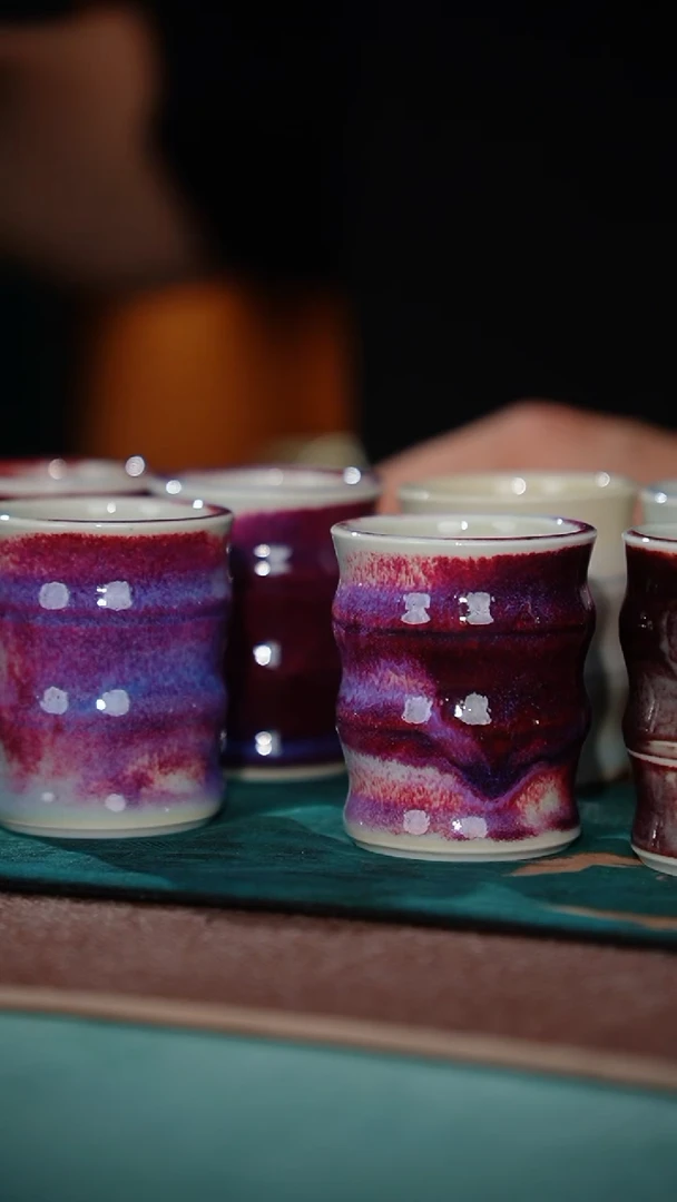 105-10竹韵闻香杯（四十七号釉 窑变随机）