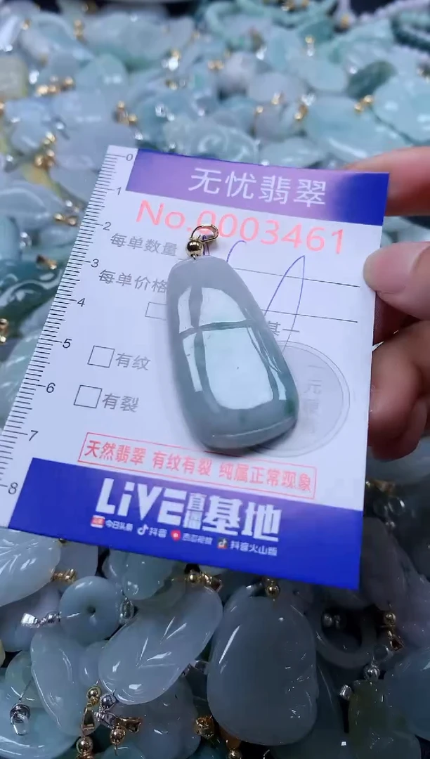 翡翠未镶嵌吊坠(不含链)3461