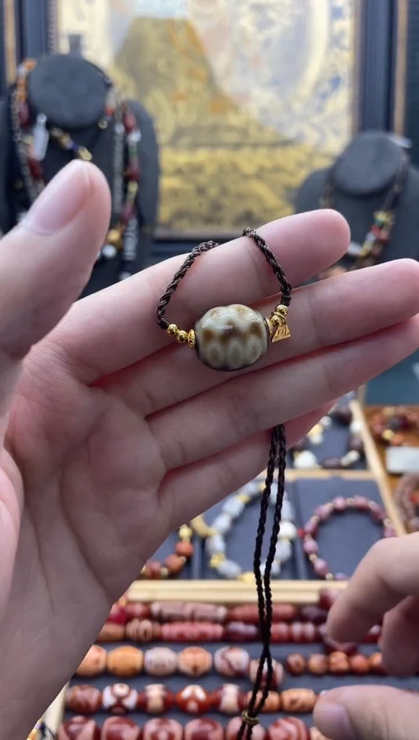 未镶嵌颈饰玛瑙/玉髓美泓牙黄杵六锁骨链