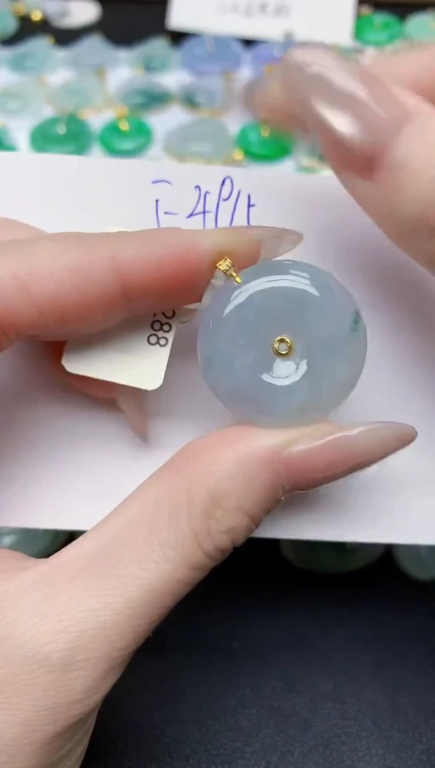 颈饰未镶嵌翡翠天然缅甸A货翡翠百元以上9元证书费自理