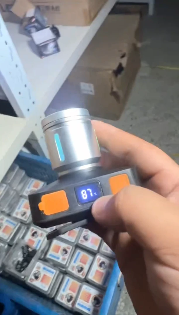 强光荧光头灯-可伸缩变焦（2400毫安电池续航5小时-可充电）