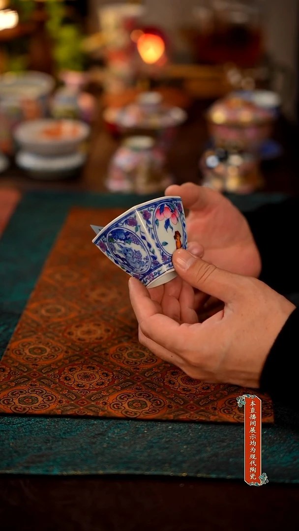 瓷片景德镇窑口茶器瓷7576