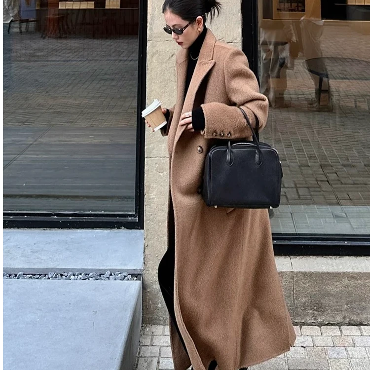 【DORIKEI品牌升级春季轻奢时髦经典外套双面呢大衣气质】