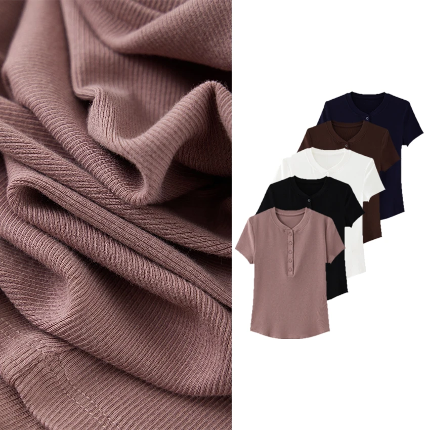 亨利短袖T显瘦时尚休闲百搭外穿薄款夏季纯色打底打底衫