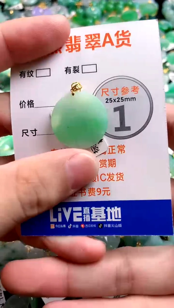 颈饰18K金镶嵌翡翠1070094749