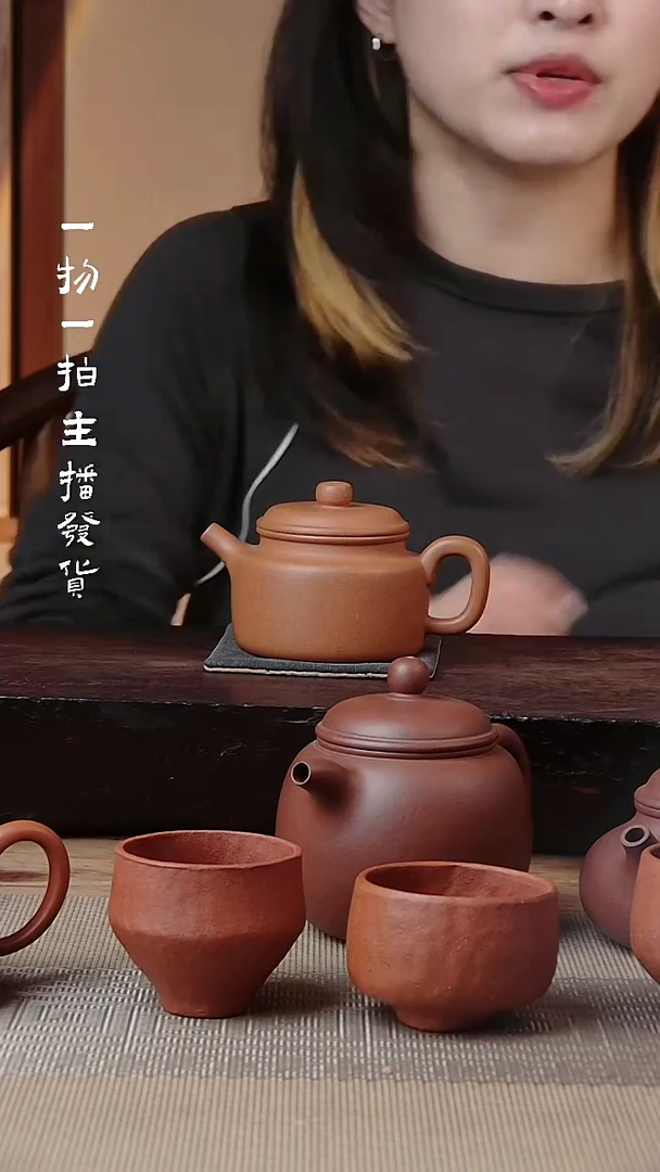茶壶紫砂老黄段半手工德钟150cc