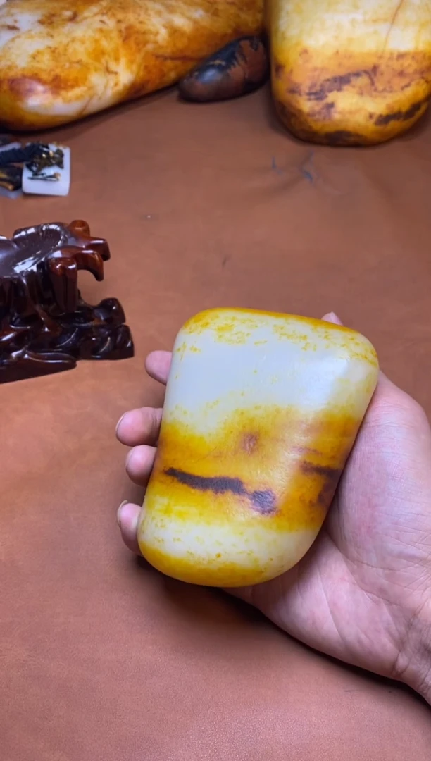 和田玉未镶嵌摆件景****.1