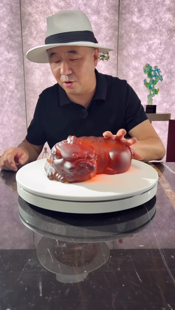 摆件璨石美学蜜蜡卧福貔貅