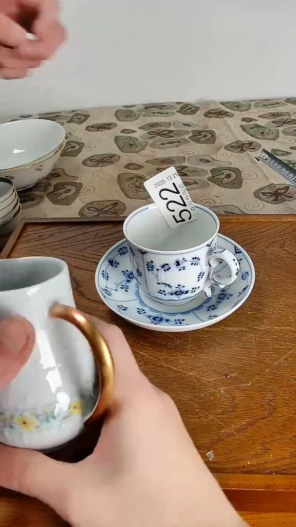 瓷片叶*子小淼海外陶瓷工艺品