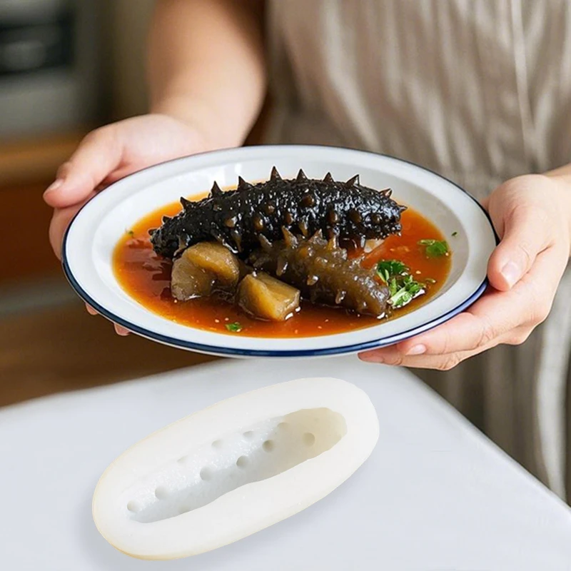 素毛肚海参硅胶模具 仿真猪皮冻海参魔芋爽素食商用食品级模具