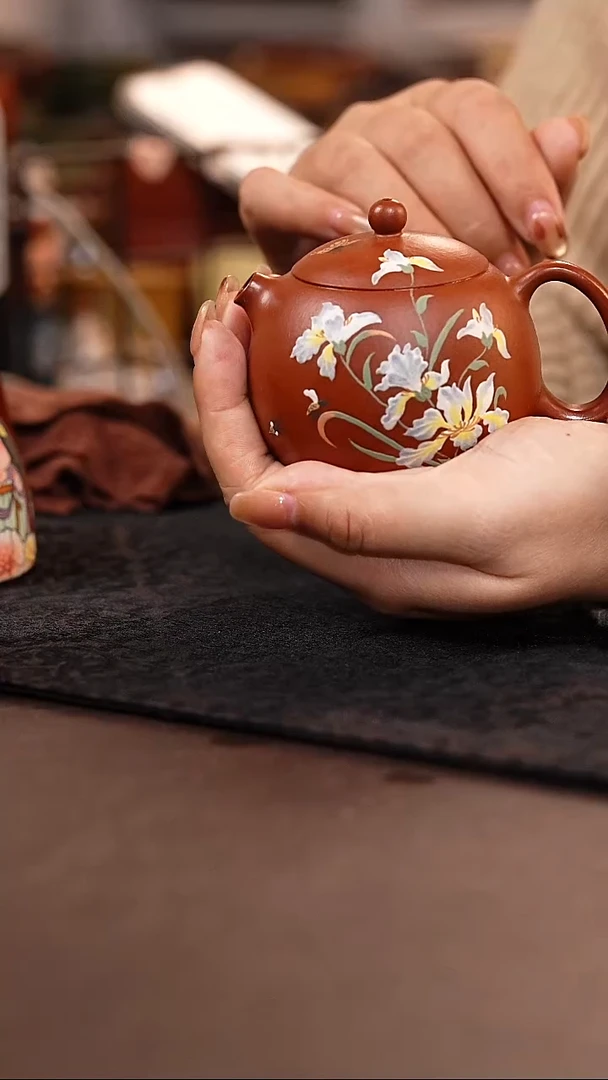 茶杯紫砂朱泥西施